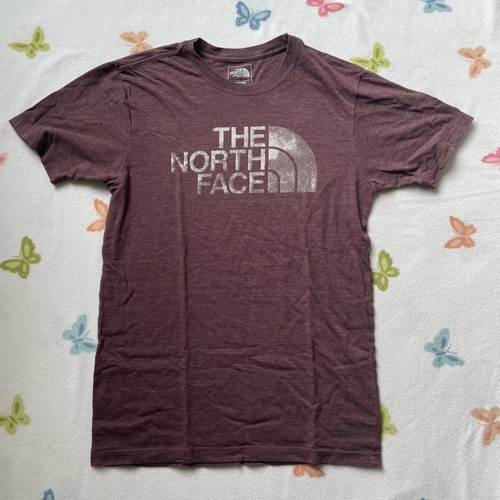 North Face mens purple t shirt